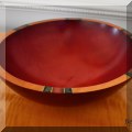 D02. Peggy Potter wigned wooden bowl. 
